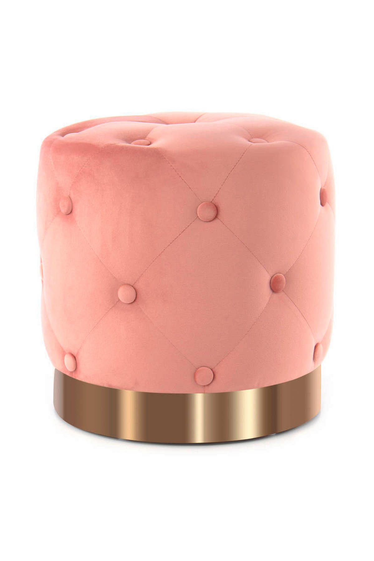 HOCKER in Textil, Holzwerkstoff Rosa  - Rosa, Basics, Holzwerkstoff/Textil (40/40/40cm) - Kayoom