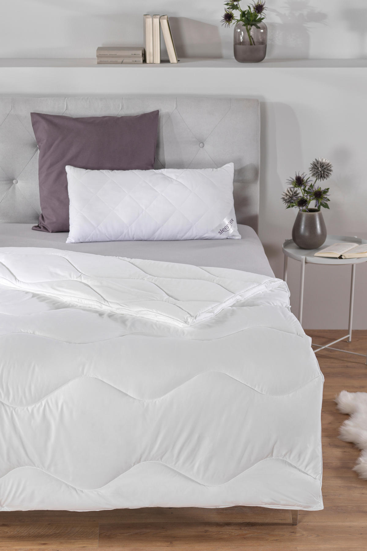 VIERJAHRESZEITENDECKE  Oviedo  135/200 cm   - Weiß, KONVENTIONELL, Textil (135/200cm) - Sleeptex