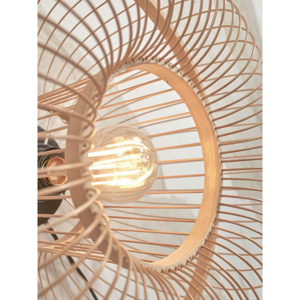 Thumbnail - Good & Mojo Wandleuchte Good&Mojo,Natur, rund,rund, 25x38x38 cm, LED-Leuchtmittel austauschbar, Lampen & Leuchten, Innen...