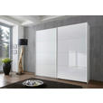 SCHWEBETÜRENSCHRANK  in Weiß  - Weiß, Design, Glas/Holzwerkstoff (225/210/65cm) - Carryhome