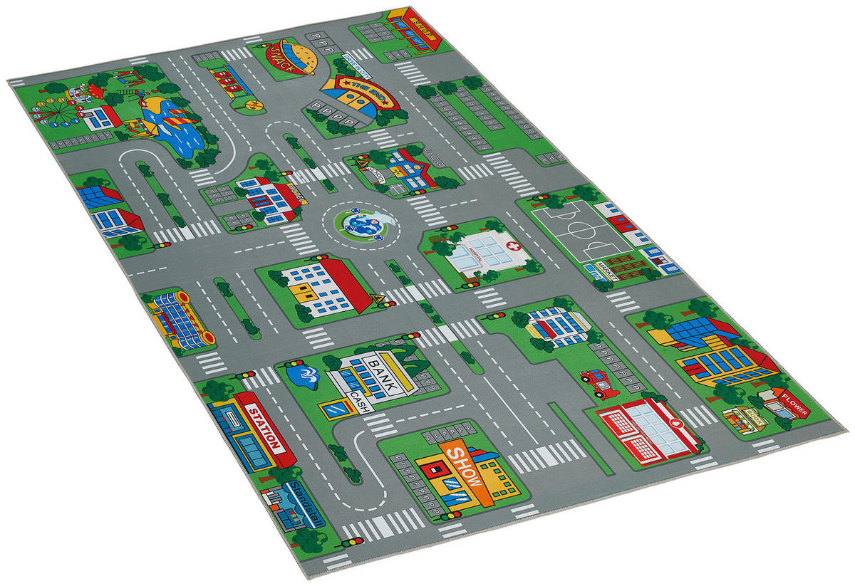 SPIELTEPPICH 133/190 cm City Fahrzeuge  - Multicolor, Trend, Textil (133/190cm) - Boxxx