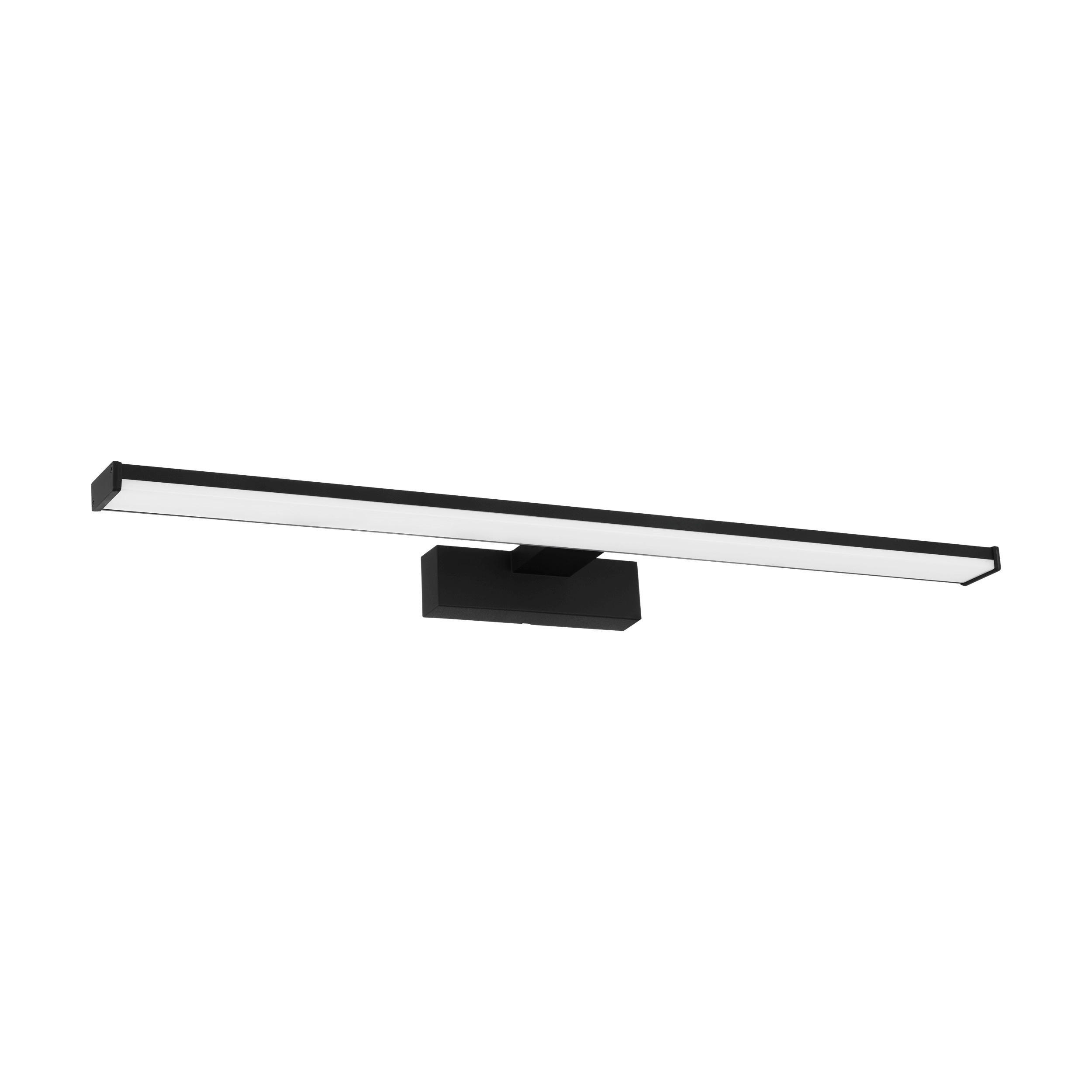 NÁSTĚNNÉ KOUPELNOVÉ SVÍTIDLO, 60/12/4 cm - černá, Konvenční, kov/plast (60/12/4cm) - Eglo