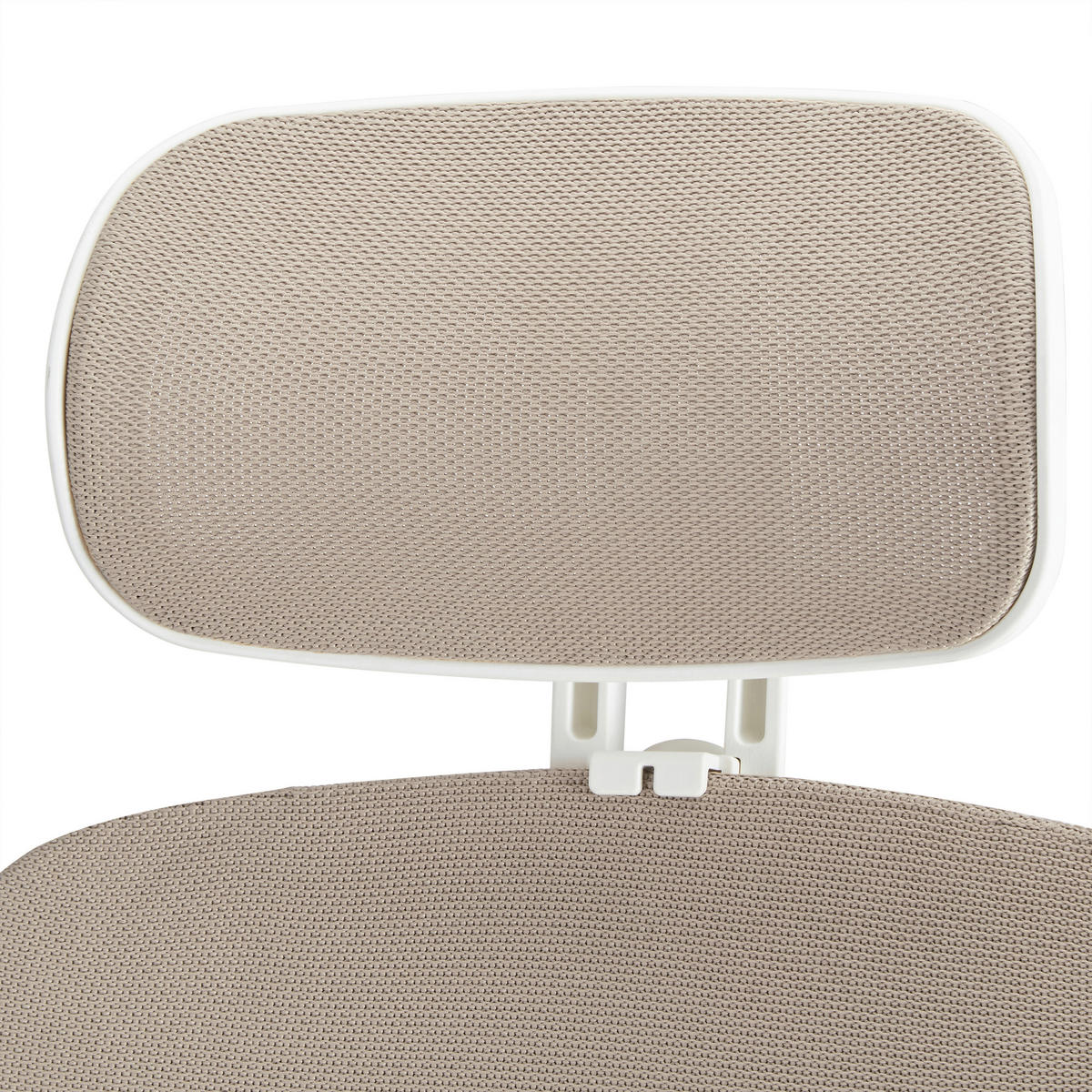 DREHSTUHL Flachgewebe Weiß, Beige  - Beige/Weiß, MODERN, Kunststoff/Textil (71/131/66cm) - MID.YOU