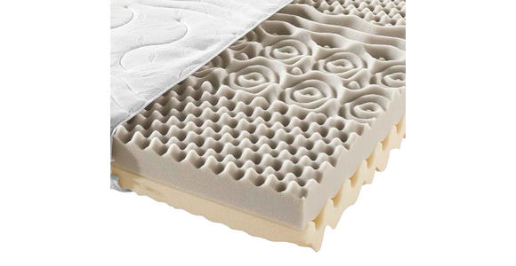 KOMFORTSCHAUMMATRATZE 90/200 cm - Weiß, Basics, Textil (90/200cm) - Sleeptex