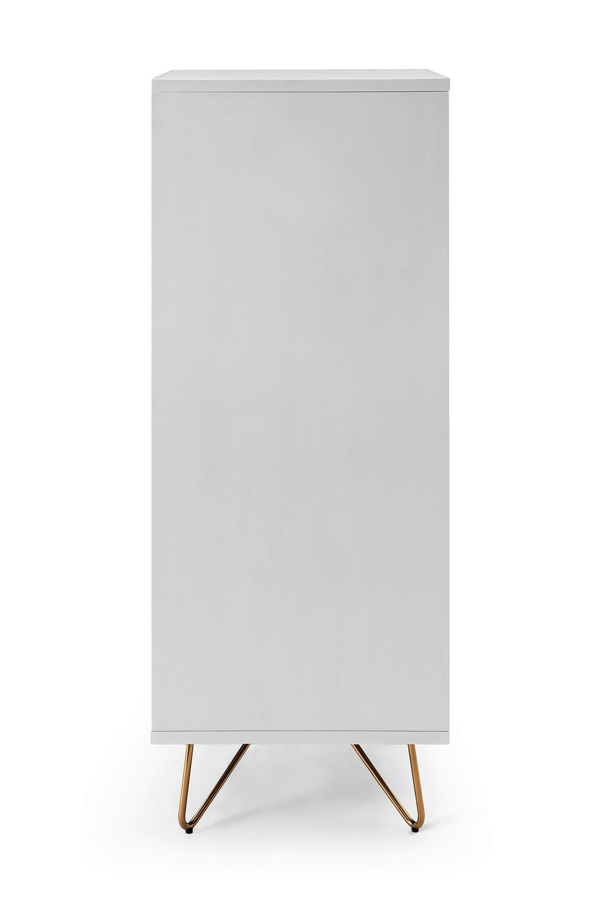 KOMMODE  in 45/110/40 cm  - Messingfarben/Weiß, Design, Glas/Holzwerkstoff (45/110/40cm) - Livetastic