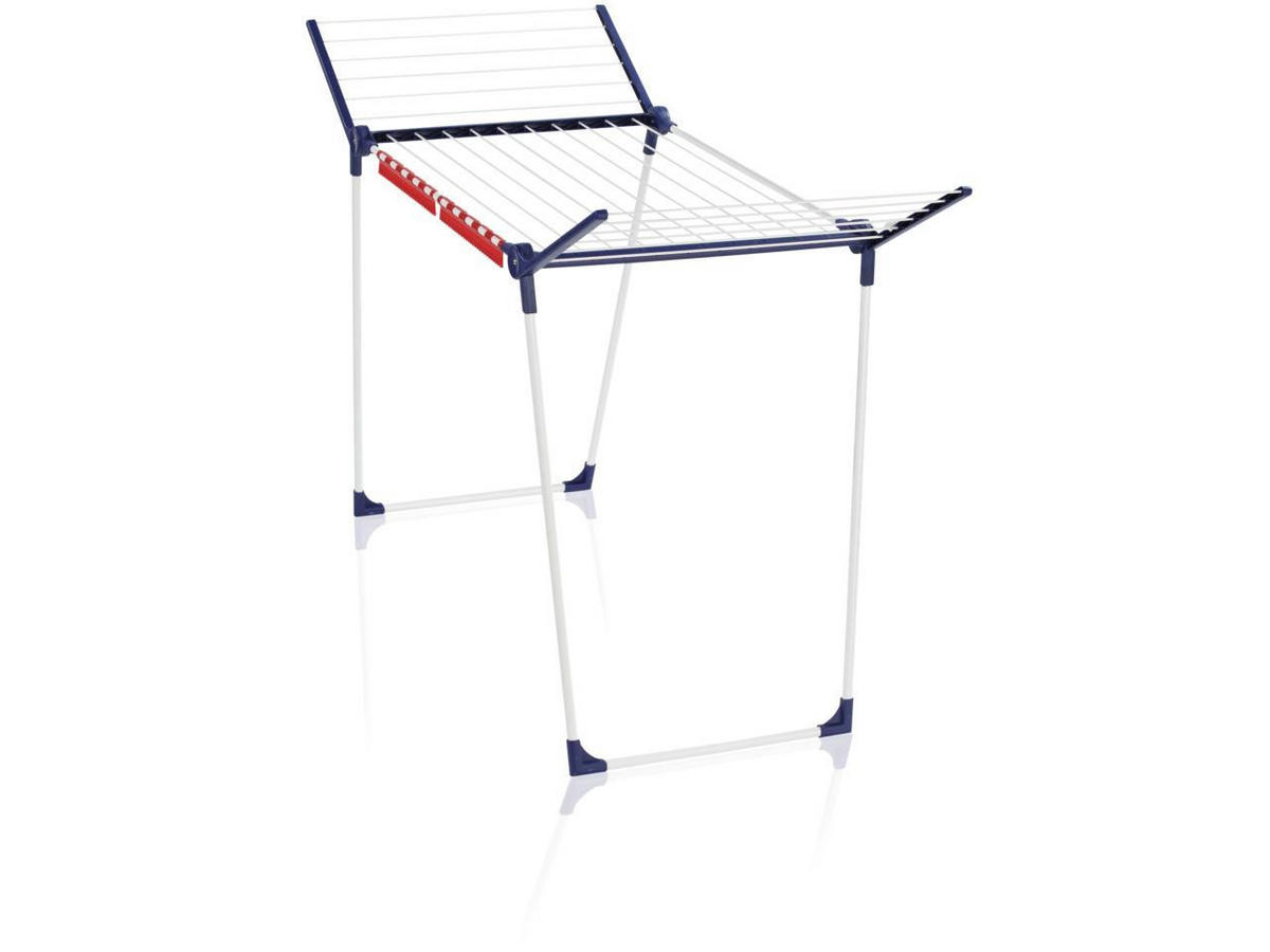 STANDTROCKNER PEGASUS 180 SOLID 157/66/87 cm  - Blau/Weiß, Basics, Metall (157/66/87cm) - Leifheit
