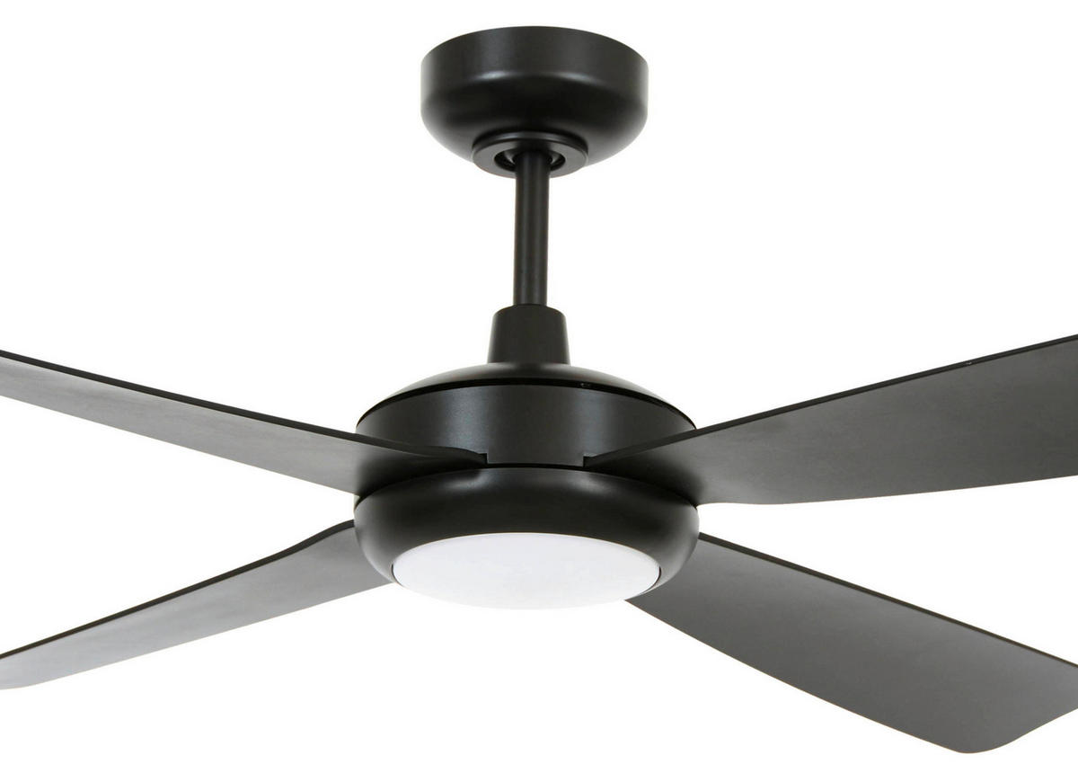 DECKENVENTILATOR 107 cm  - Schwarz, Trend, Kunststoff (107cm) - P & B