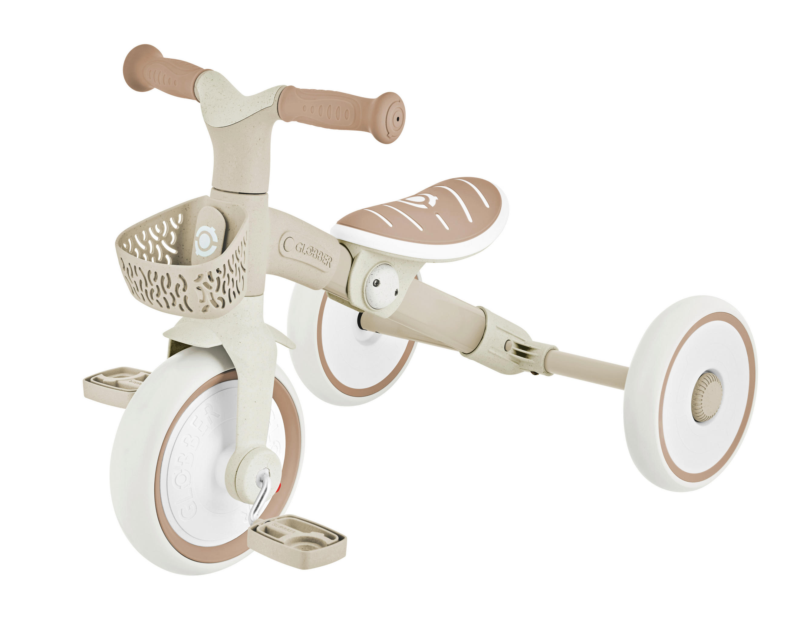 Globber Dreirad Learning Trike 2in1 Plus Eco Taupe 41.0x42.7x58.9 cm