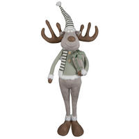 Ren Decorativ - maro/alb, Lifestyle, plastic/textil (40/138/38cm) - X-Mas