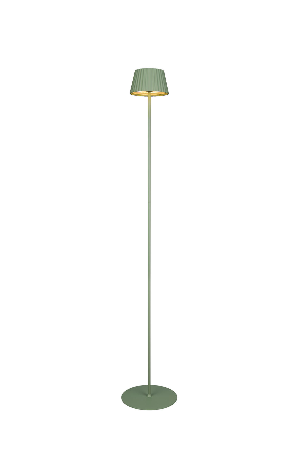 AKKU-STEHLEUCHTE 13,5/123 cm    - Grün, Design, Metall (13,5/123cm)