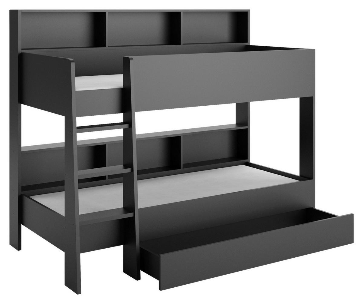 BETTKASTEN 165/14/62 cm Anthrazit  - Anthrazit, KONVENTIONELL (165/14/62cm) - MID.YOU