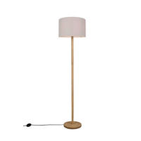 STEHLEUCHTE - Weiss/Naturfarben, Design, Holz/Textil (40/162cm) - Trio Leuchten