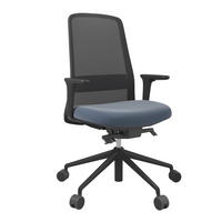 DREHSTUHL Lederlook Schwarz, Petrol  - Petrol/Schwarz, MODERN, Kunststoff/Textil (70/103-115/70cm)