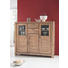 HIGHBOARD 160/140/45 cm - Sandfarben/Akaziefarben, LIFESTYLE, Glas/Holz (160/140/45cm) - Landscape HIGHBOARD 160/140/45 cm - Sandfarben/Akaziefarben, LIFESTYLE, Glas/Holz (160/140/45cm) - Landscape
