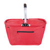 EINKAUFSKORB 50/27/27 cm  - Rot/Alufarben, Basics, Kunststoff/Textil (50/27/27cm) - Boxxx
