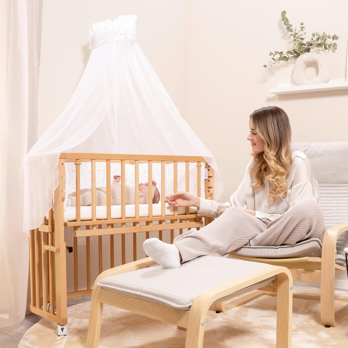 MOSKITONETZ  - Weiß, Basics, Textil (310/160/0,1cm) - Babybay