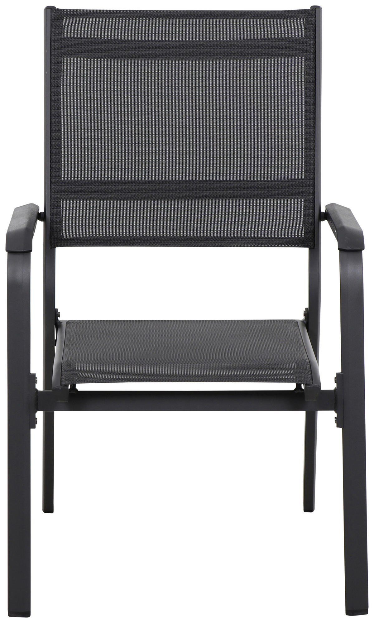 STAPELSESSEL Aluminium Anthrazit, Schwarz  - Anthrazit/Schwarz, KONVENTIONELL, Kunststoff/Textil (63/97/67cm) - Siena Garden