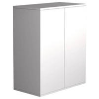 BYRÅ 60/73/32 cm  - vit/antracit, Modern, trämaterial/plast (60/73/32cm) - MID.YOU