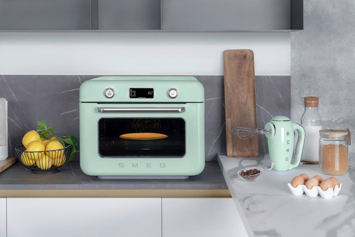 MINIBACKOFEN 50´s Style  - Pastellgrün, Basics, Metall (50/40/51cm) - SMEG