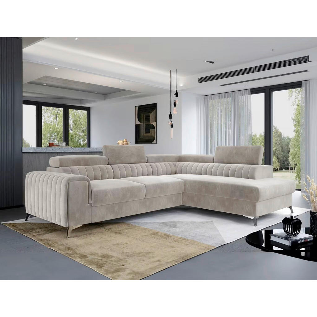 MID.YOU ROHOVÁ SEDAČKA, textil, béžová