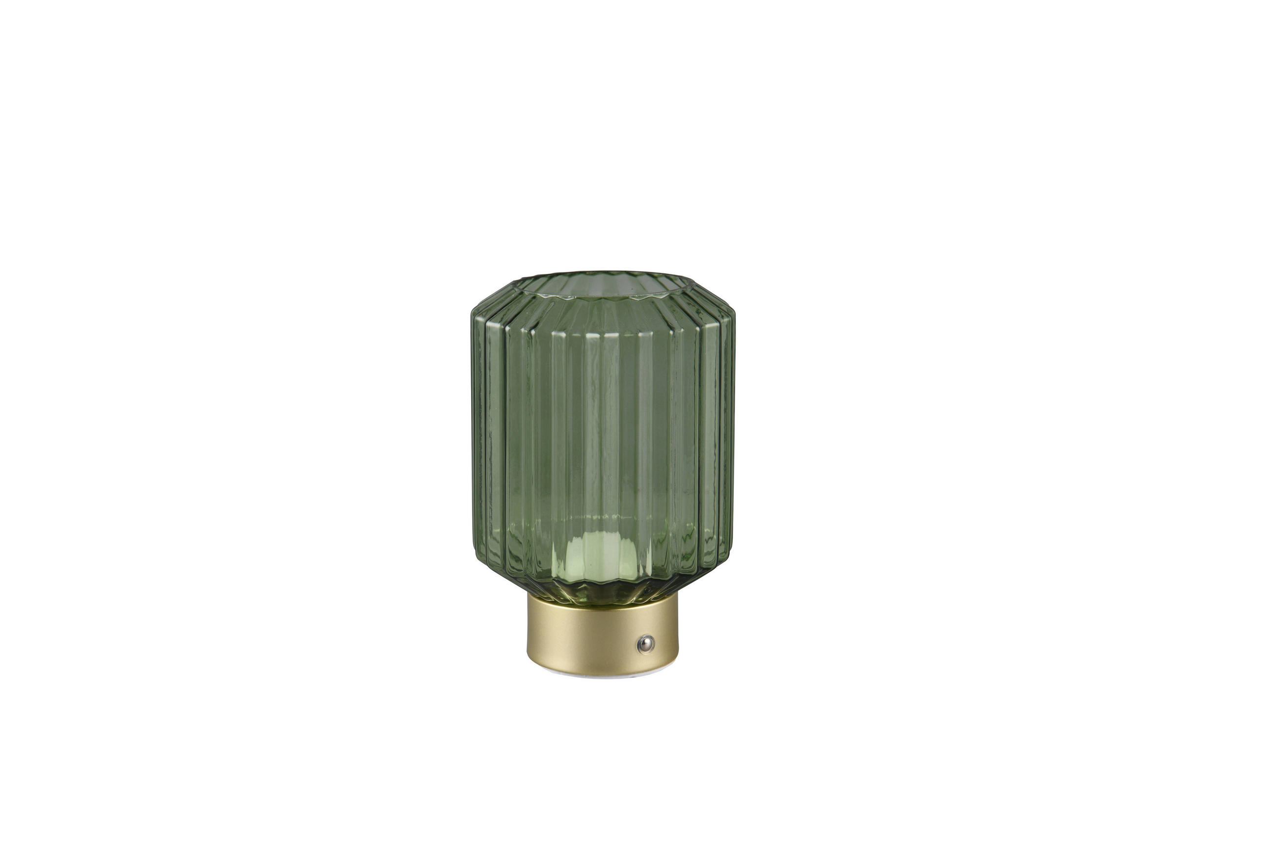 PORTABEL LAMPA 13/19,5 cm   - grön/mässingsfärgad, Klassisk, glas (13/19,5cm)