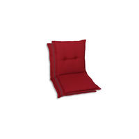 SESSELAUFLAGEN 2er-Set in Kirschrot Uni  - Kirschrot, Basics, Textil (50/7/100cm)