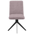 STUHL drehbar Webstoff Rosa, Schwarz  - Schwarz/Rosa, Design, Textil/Metall (46,5/87/64cm) - Voleo