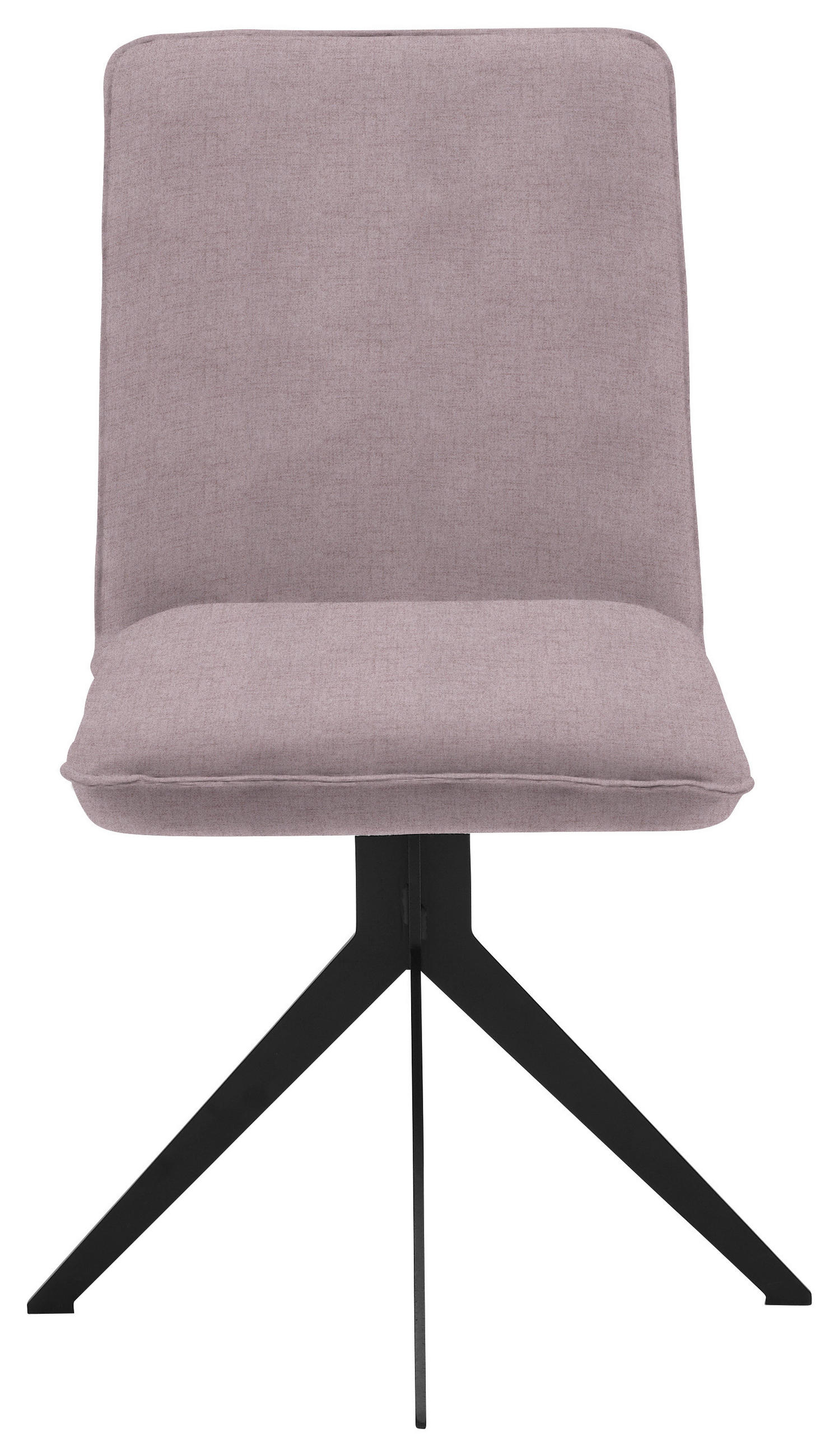 Thumbnail - Voleo Stuhl, Rosa, Schwarz, Metall, Textil, Sternfuß, 46.5x87x64 cm, Stoffauswahl, Sitzfläche 360° drehbar, Esszimmer, S...