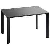ESSTISCHMetall, Keramik 120/75/80 cm  - Dunkelgrau/Schwarz, Design, Keramik/Metall (120/75/80cm) - Novel
