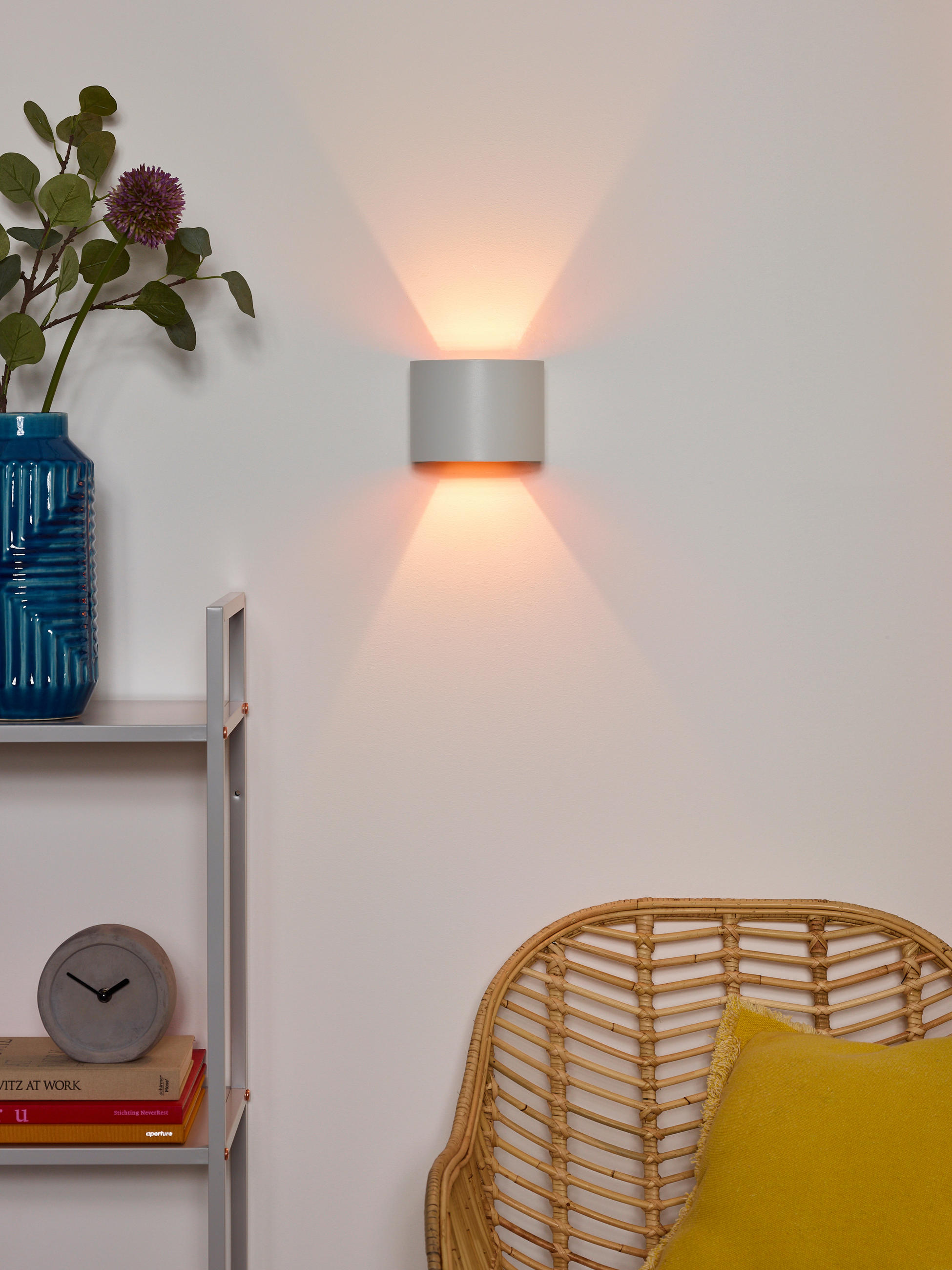 LED-WANDLEUCHTE Xio 11/13/9.7 cm - Weiß, Design, Metall (11/13/9.7cm) - Lucide