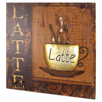 WANDGARDEROBE  in Braun, Dunkelbraun  - Dunkelbraun/Braun, Design, Holzwerkstoff/Metall (40/40/7cm)