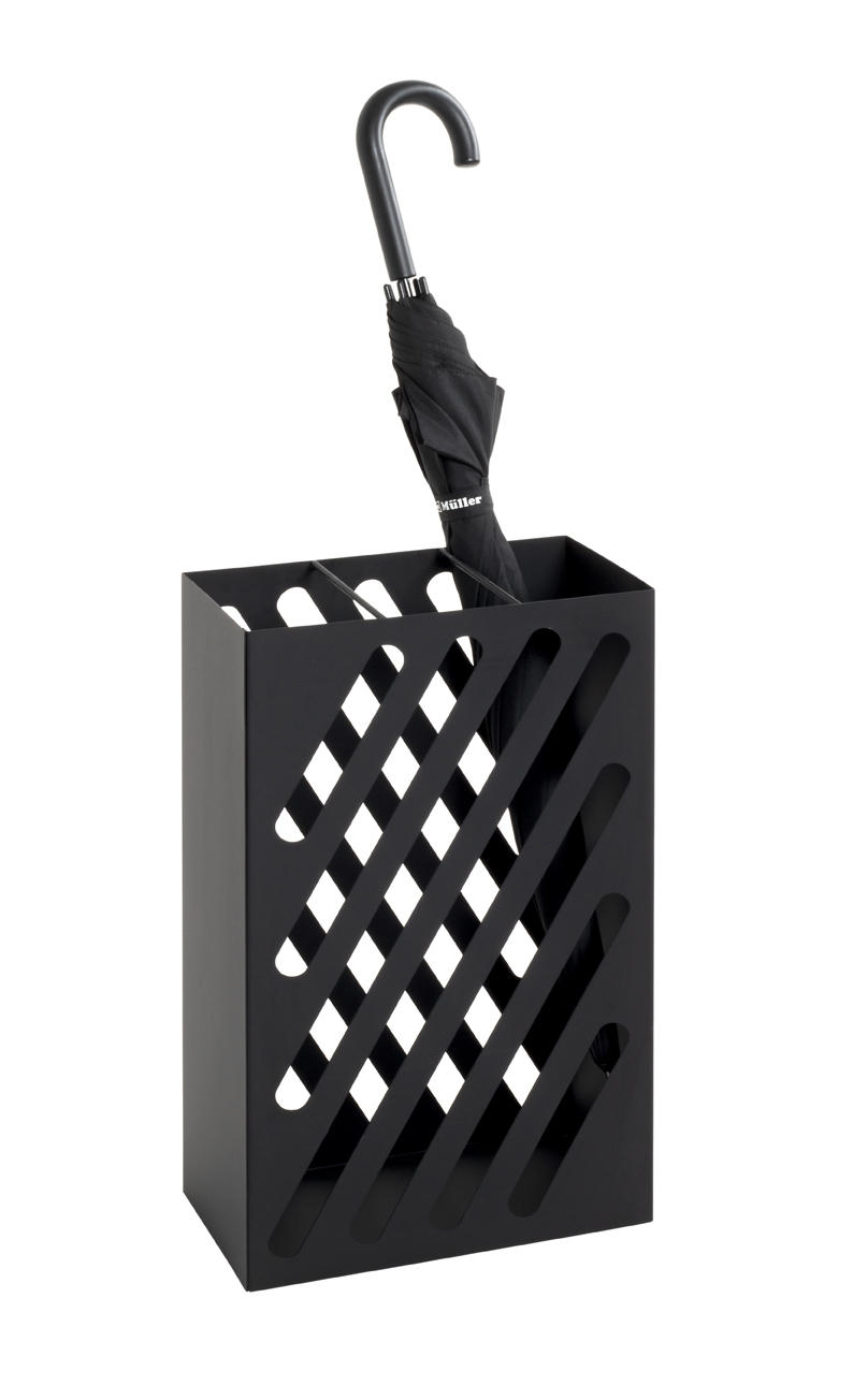 STOJALO ZA DEŽNIKE - črna, Moderno, kovina (30/48/16cm) - Modern Living