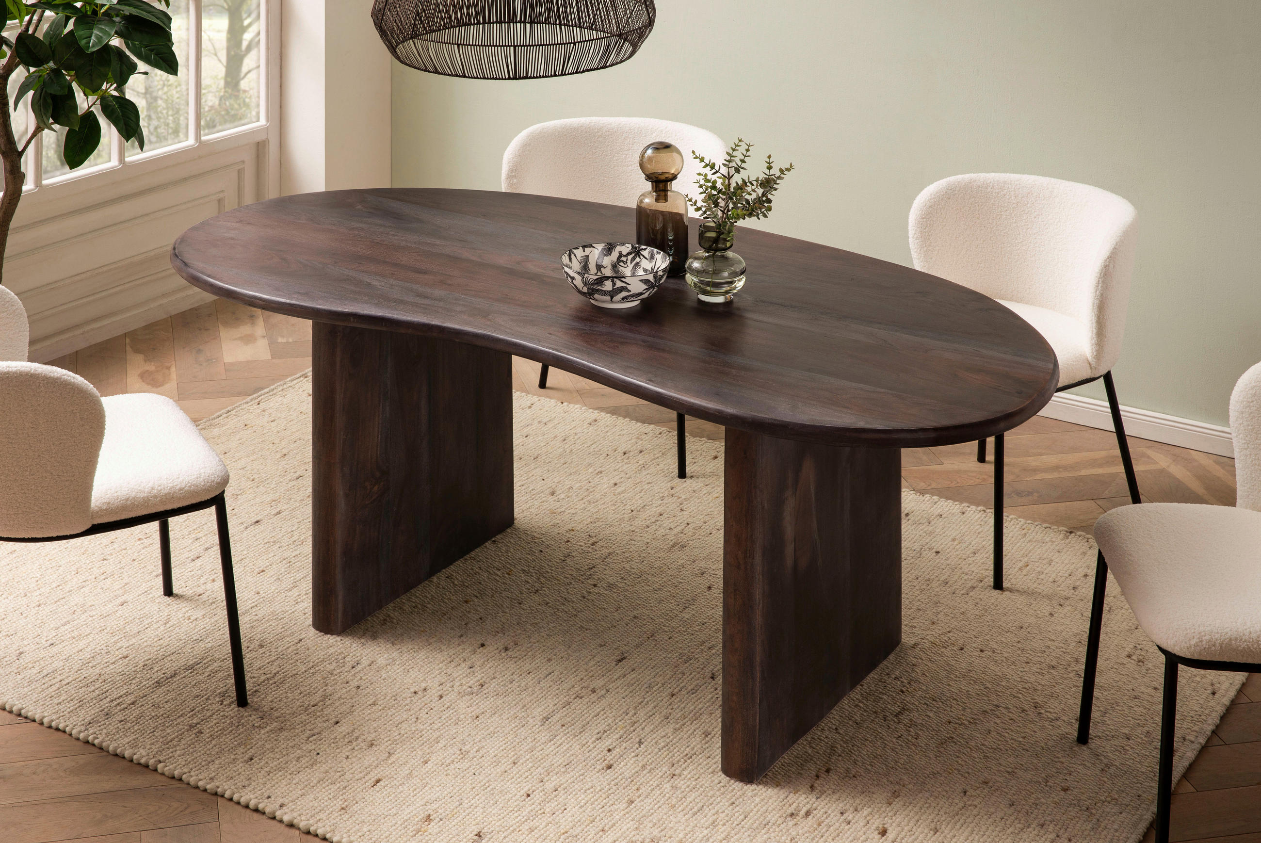 ESSTISCH in Holz 180/90/75 cm  - Dunkelbraun, Design, Holz (180/90/75cm) - MID.YOU