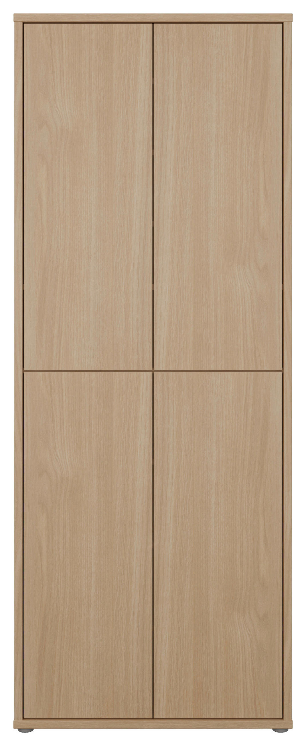 SCHUHSCHRANK Eichefarben  - Eichefarben/Grau, MODERN, Holzwerkstoff/Kunststoff (74,5/191.9/34,9cm) - Carryhome