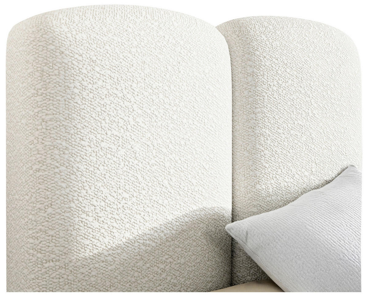 ČALÚNENÁ POSTEĽ, 160/200 cm, perleťová - perleťová, Modern, drevo/textil (160/200cm) - Livetastic