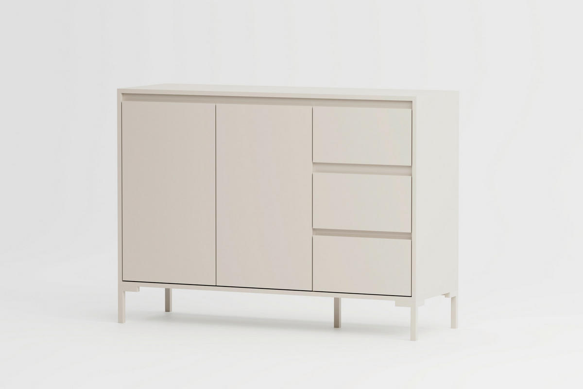 KOMMODE 120/87/40 cm Kaschmir  - Kaschmir, Design, Holzwerkstoff/Metall (120/87/40cm) - MID.YOU