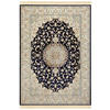 VINTAGE-TEPPICH 95/140 cm Naveh Creme, Dunkelblau  - Creme/Dunkelblau, Basics, Textil (95/140cm)