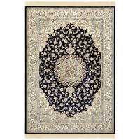 VINTAGE-TEPPICH 160/230 cm Naveh Creme, Dunkelblau  - Creme/Dunkelblau, Basics, Textil (160/230cm)