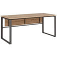 SCHREIBTISCH 120/78,5/80 cm  in Eichefarben  - Eichefarben/Anthrazit, MODERN, Holzwerkstoff/Metall (120/78,5/80cm) - Cantus