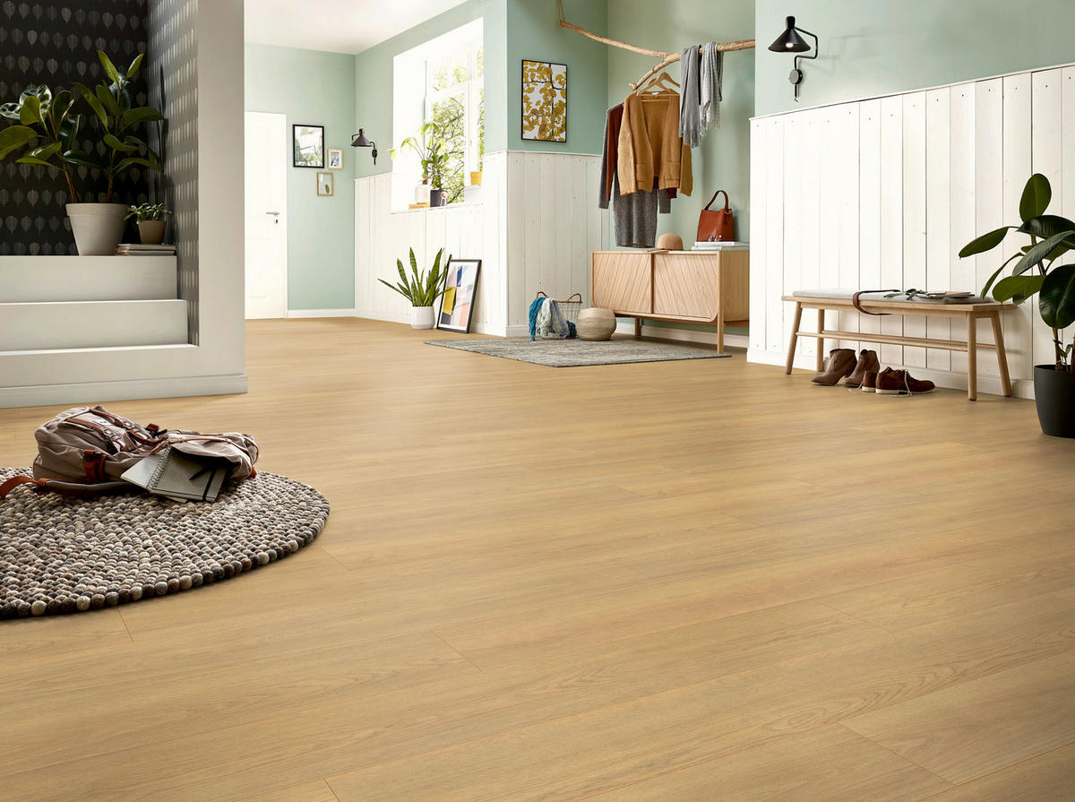 LAMINATBODEN Superior Standard plus  - Eichefarben, KONVENTIONELL, Holz (138.0/19.3/0.7cm)