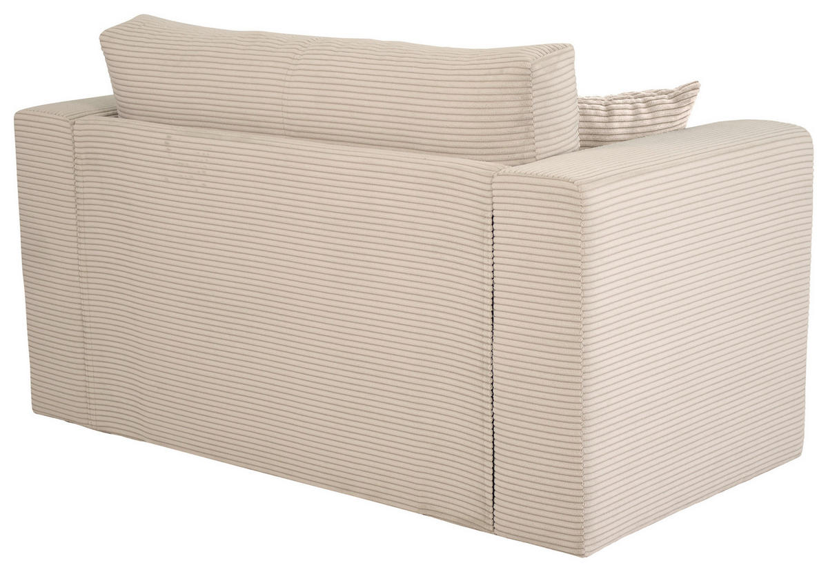 JUGEND- UND KINDERSOFA Cord Beige  - Beige/Schwarz, KONVENTIONELL, Textil (136/78/72cm) - Xora