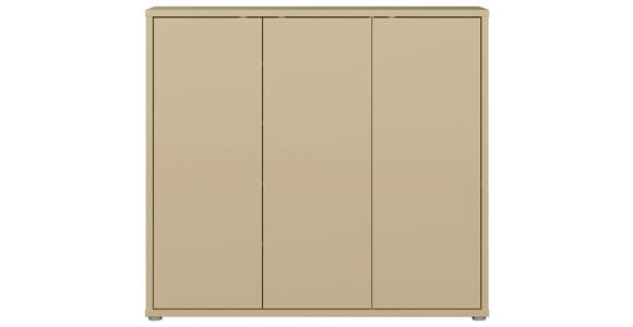 SCHUHSCHRANK  in 109,2/99,1/34,9 cm  - Hellgelb/Grau, MODERN, Holzwerkstoff/Kunststoff (109,2/99,1/34,9cm) - Carryhome