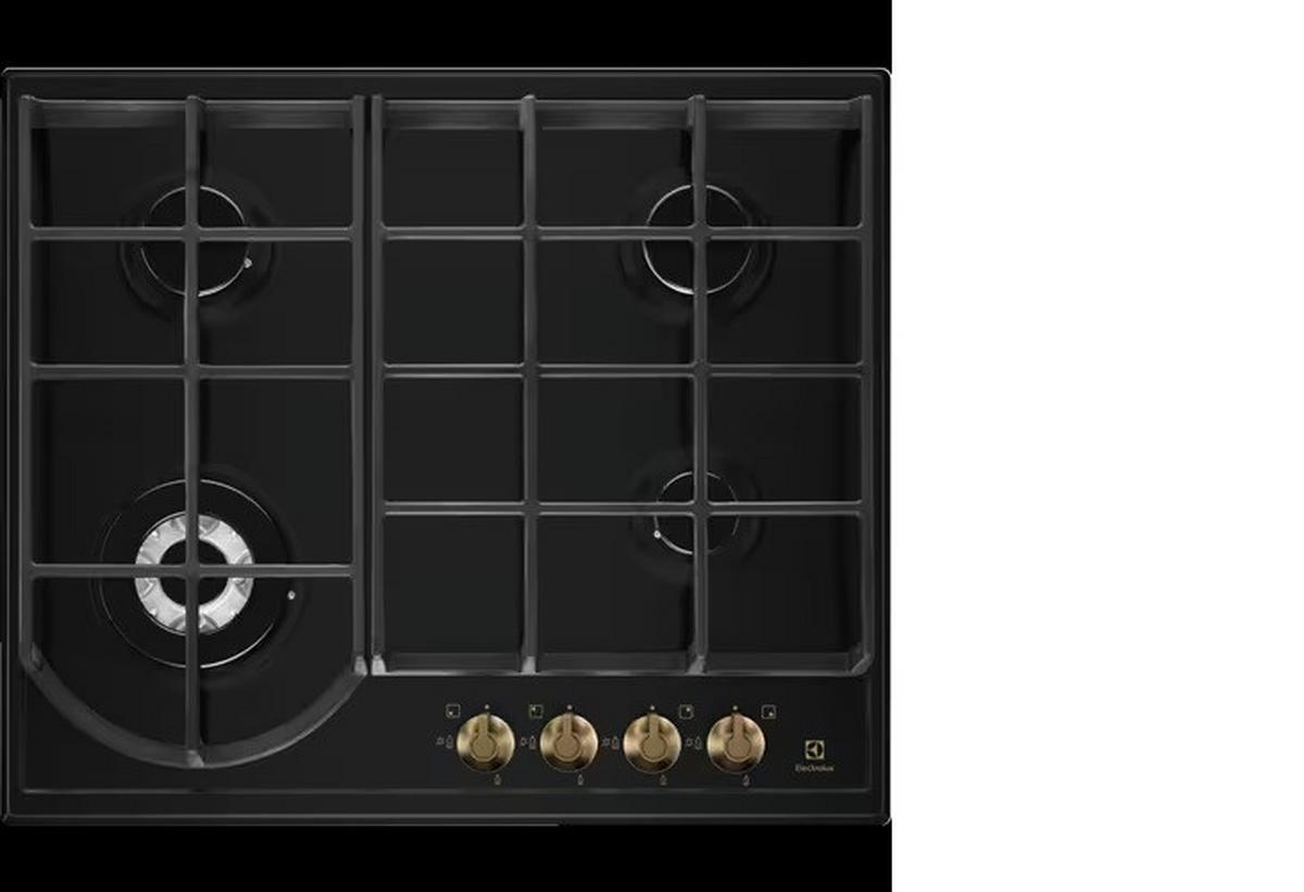 PLITĂ PE GAZ - negru, Modern - Electrolux