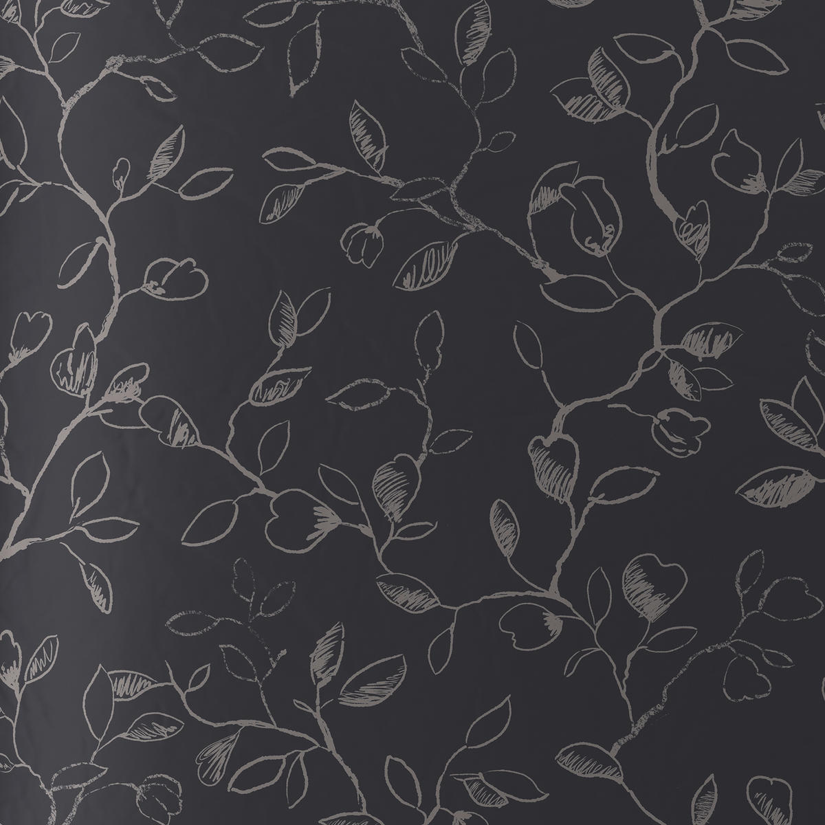 POSTELJNINA Lara saten antracit  - antracit, Natur, tekstil (140/200cm) - Bio:Vio