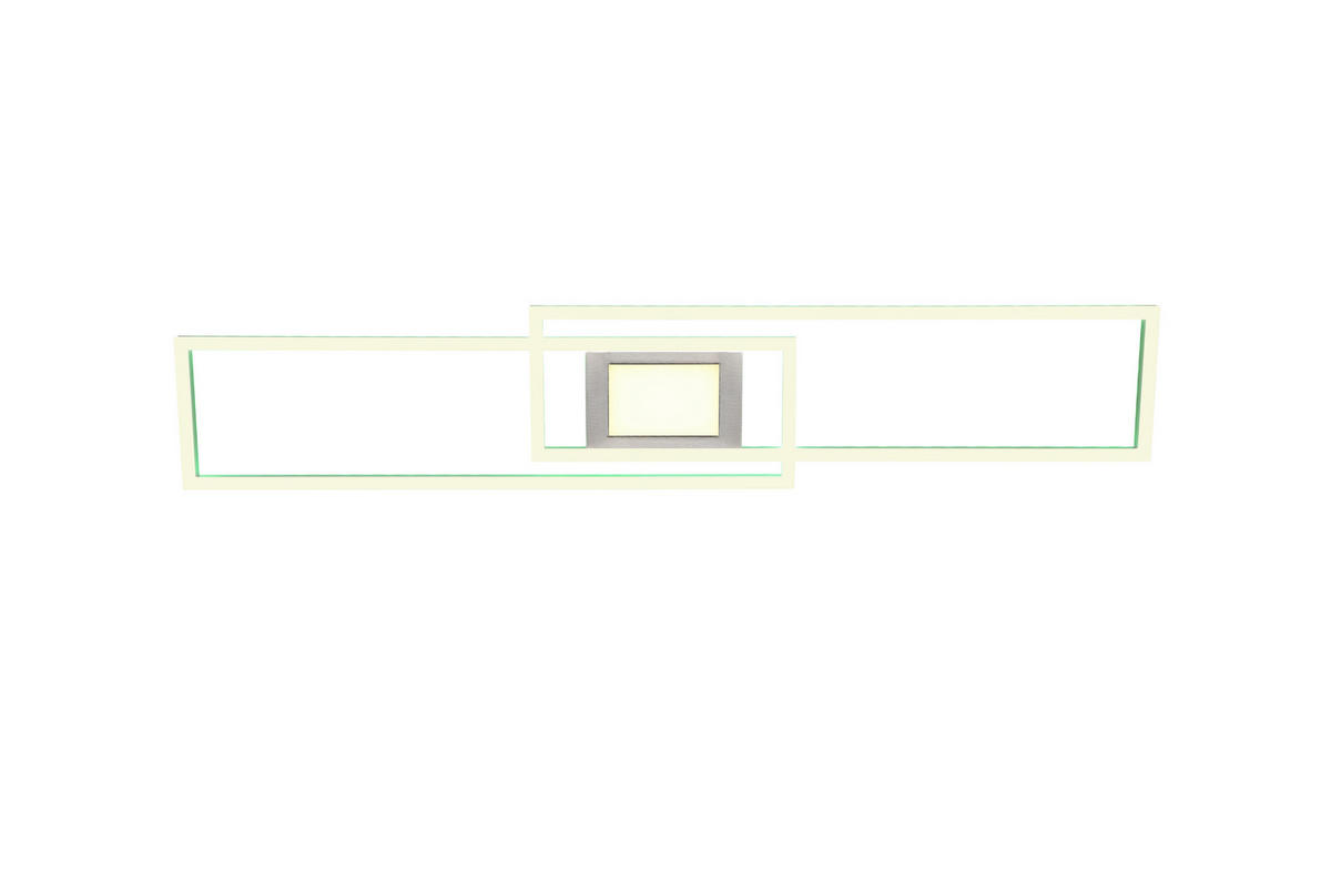 LED-DECKENLEUCHTE 38 W     - Nickelfarben, Basics, Metall (110/7/21cm) - Trio Leuchten