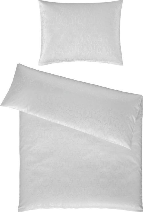 BETTWÄSCHE Florenz Makosatin 140/200 cm  - Weiß, LIFESTYLE, Textil (140/200cm) - Curt Bauer