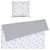 BABYBETTWÄSCHE 80/80 cm  - Weiß/Grau, Basics, Textil (80/80cm) - Patinio