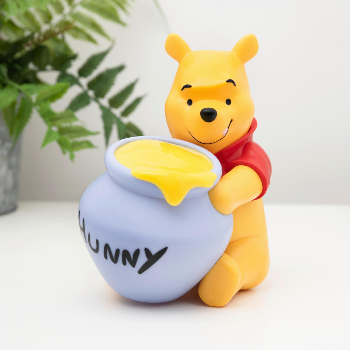 LED-DEKOLEUCHTE Winnie Pooh 10.8/14.7/16.5 cm   - Gelb/Rot, Basics, Kunststoff (10.8/14.7/16.5cm) - Disney