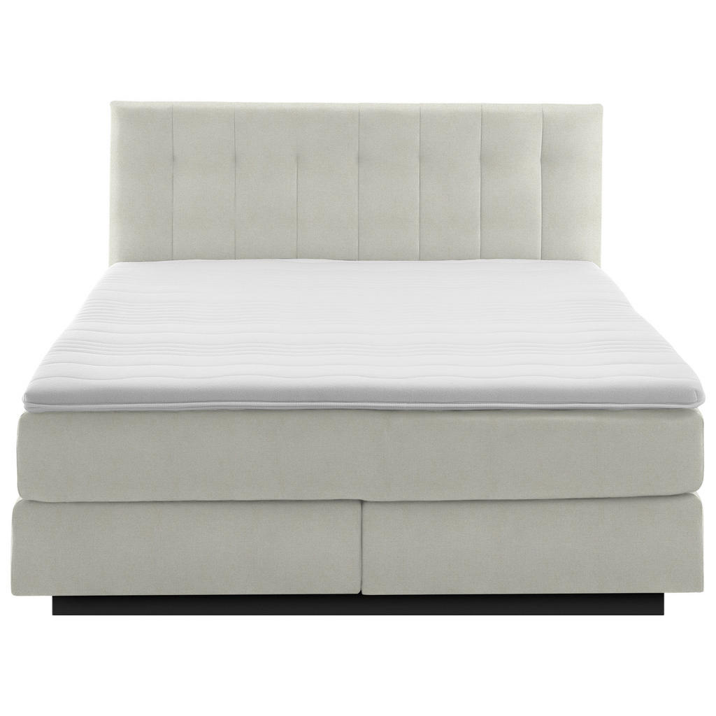 Thumbnail - Beldomo - Sleep Boxspringbett, Natur, Textil, H2, Höhe ca. 23 cm, 160x200 cm, Goldenes M, Made in EU, gepolstertes Kopft...