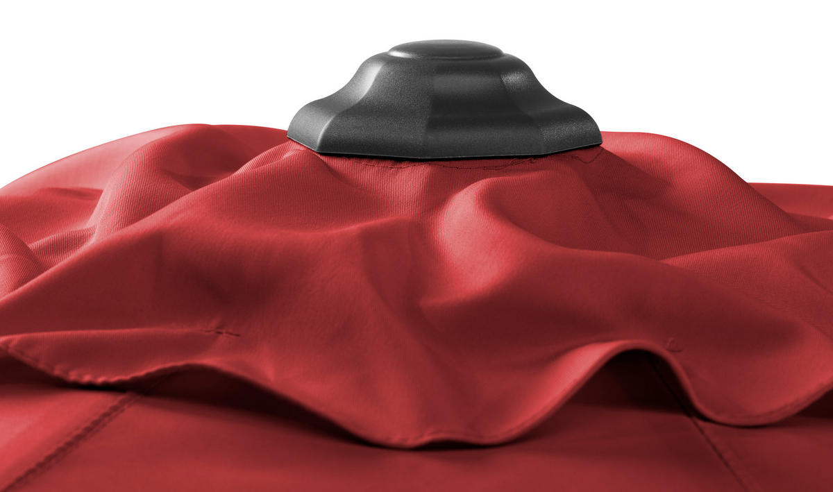 SONNENSCHIRM   - Anthrazit/Rot, Basics, Textil/Metall (270/250/270cm) - Schneider